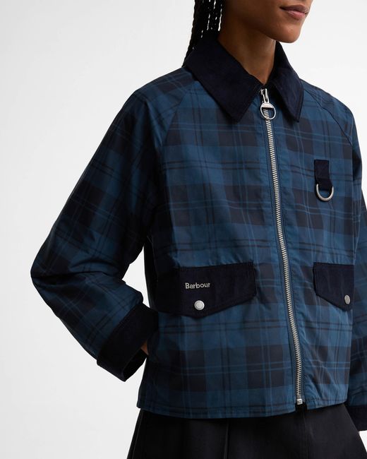 Barbour Blue Baiton Casual Tartan Jacket