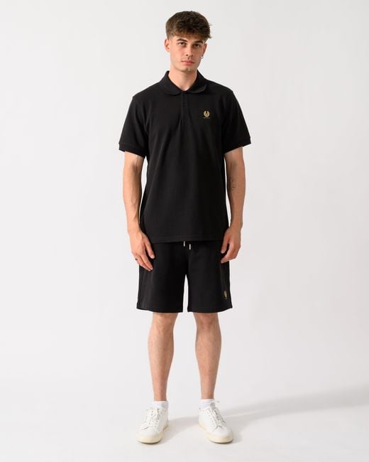 Belstaff Black Logo Polo for men