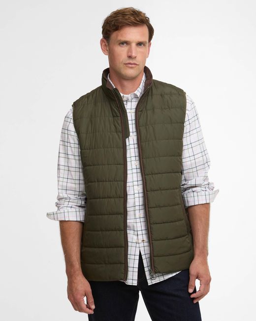 Barbour Green Broughton Quilted Gilet for men