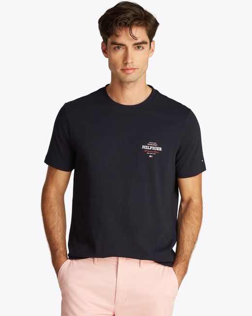 Tommy Hilfiger Black Monotype All American T Shirt for men