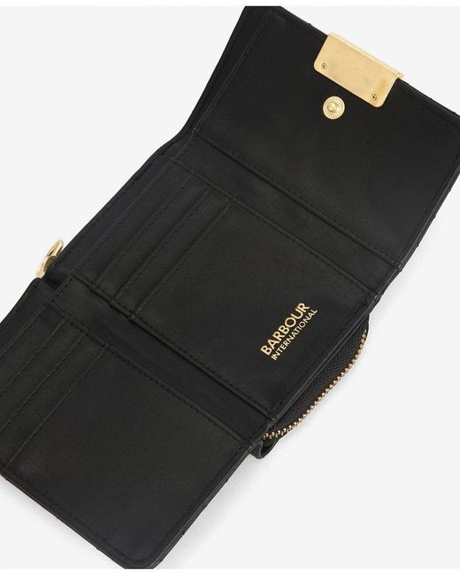 Barbour Gray Aurora Tri-Fold Purse