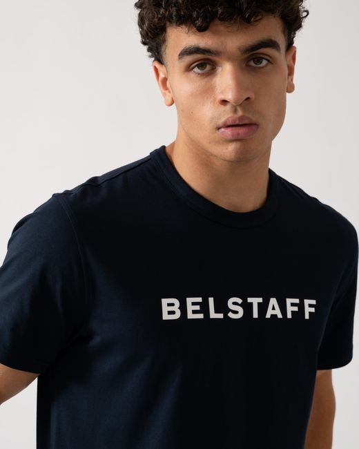 Belstaff Blue Logo T-Shirt for men