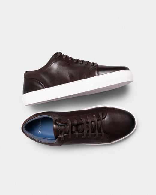 Oliver Sweeney Multicolor Hayle Antiqued Calf Leather Trainers for men