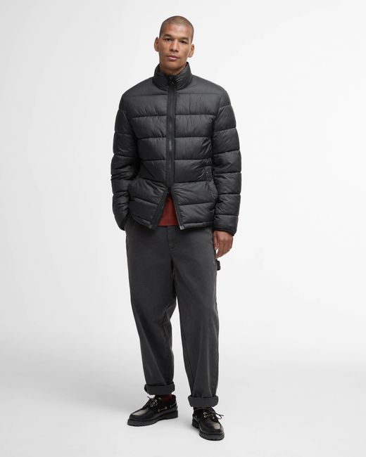 Barbour Black Offshore Quilted Jacket for men