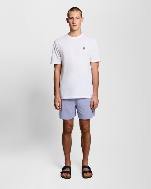 Lyle & Scott Blue Plain Swim Shorts for men