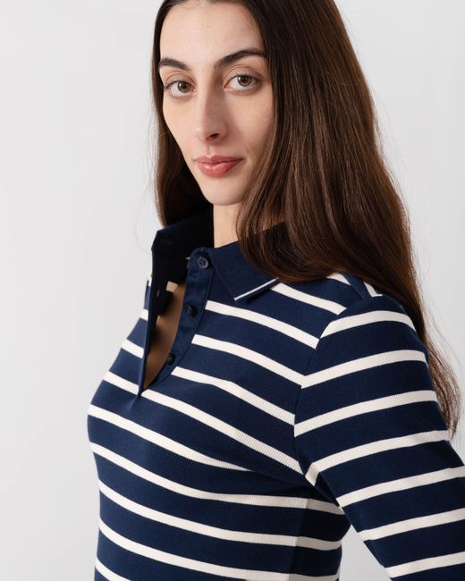 Joules Blue Fairfield Ribbed Polo