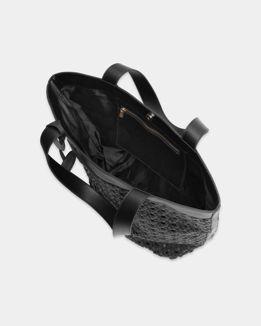 Ilse Jacobsen Black Braid Braided Shopper