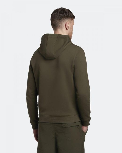Lyle & Scott Green Pullover Hoodie Size: S for men