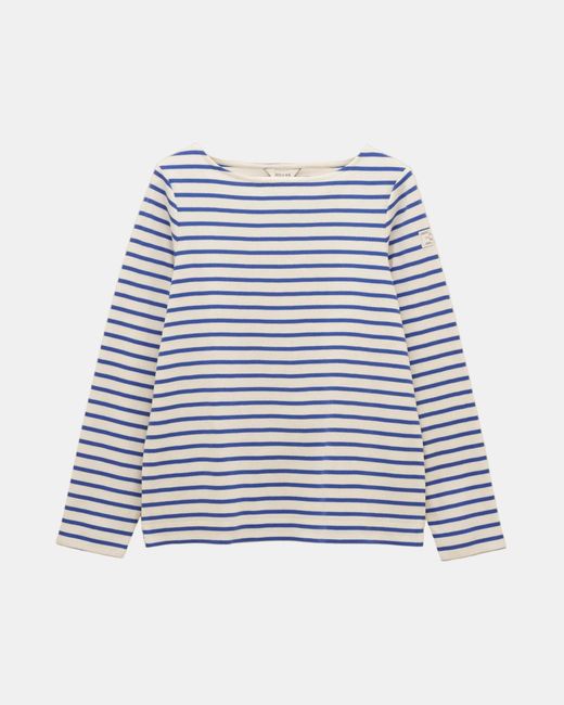 Joules Blue New Harbour Striped Breton Top