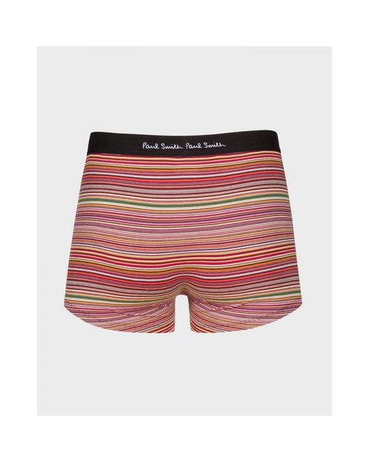Paul Smith Multicolor Organic-Cotton/Mixed Stripe Boxer Briefs Three Pack Size: L for men