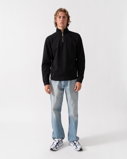 Woolrich Black American Half Zip Sweatershirt Size: S for men