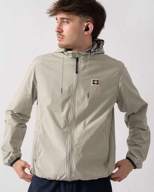 Aquascutum Gray Rlg Badge Reversible Sailor Jacket for men