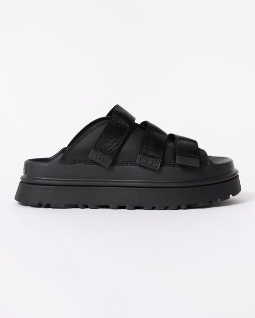 Ugg Black Goldenglow Slide Sandal
