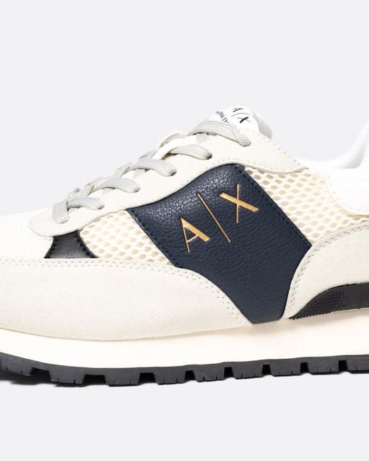 Armani Exchange White Trainers Xux181 for men