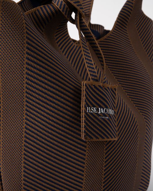 Ilse Jacobsen Brown Knitty Knitted Bag