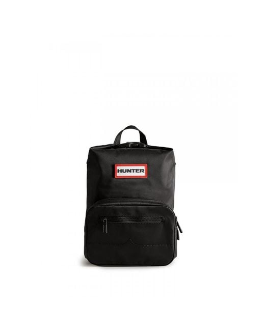HUNTER Nylon Pioneer Mini Topclip Backpack in Black Lyst