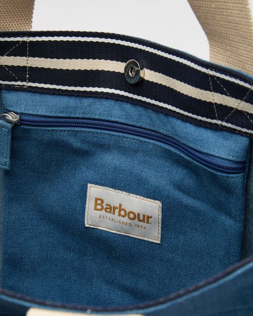 Barbour Blue Emily Tote Bag