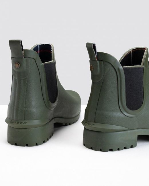 Barbour Green Wilton Wellingtons