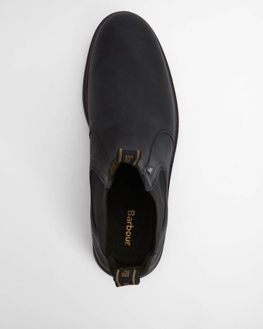 Barbour Black Hale Chelsea Boots for men