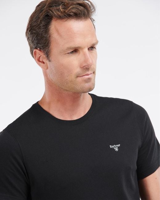 Barbour Black Sports T-Shirt Size: M for men