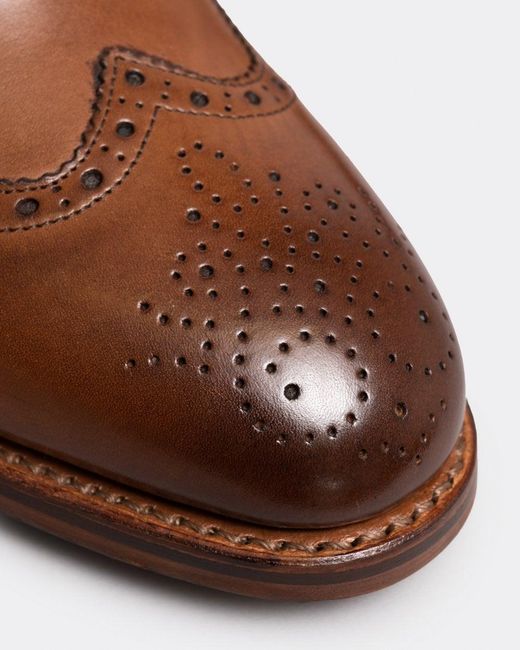Oliver Sweeney Aldeburgh Brogue Shoes Brown for men