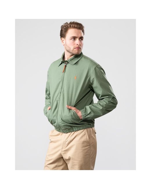 Polo Ralph Lauren Green Bayport Cotton Poplin Jacket for men