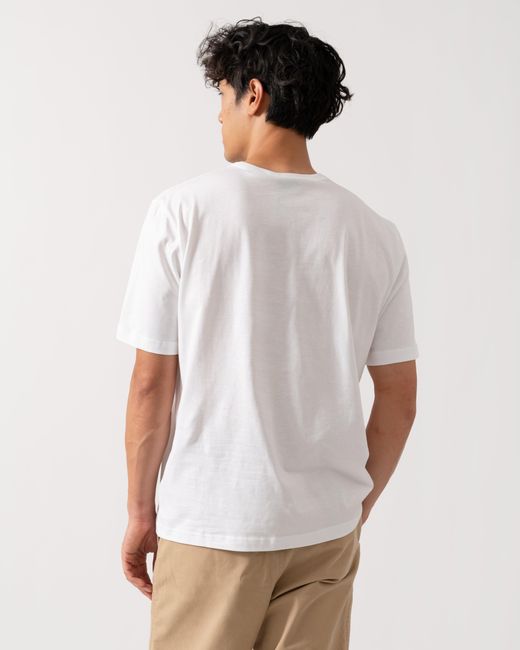 Paul Smith White Ps Casual Fit Multicolour Text T-Shirt for men
