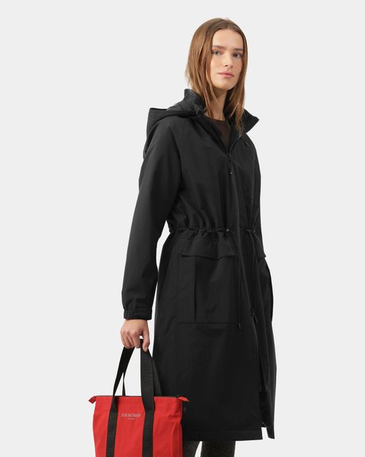 Ilse Jacobsen Black Thermal Long Parka Raincoat