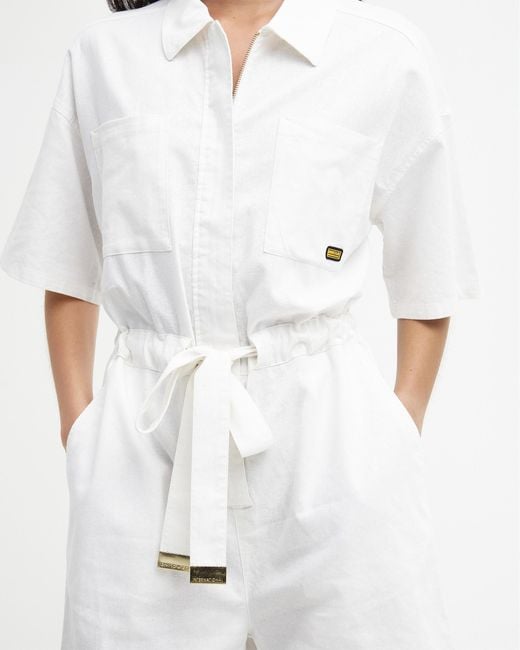 Barbour White Rosell Playsuit