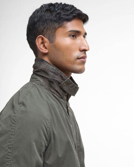 Barbour Gray Tracker Casual Jacket for men