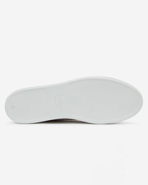 Oliver Sweeney White Capelo Calf Suede Cupsole Trainers for men