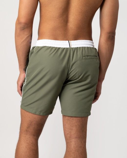 Boss Green Starfish Quick-dry Swim Shorts With Contrast Details for men