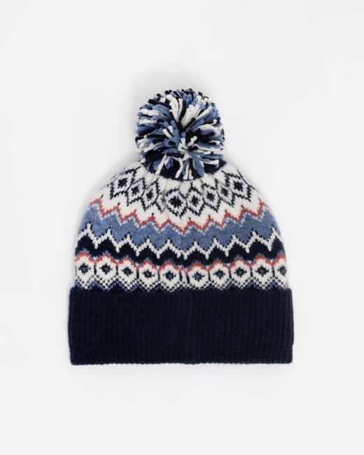 Joules Blue Kara Bobble Hat