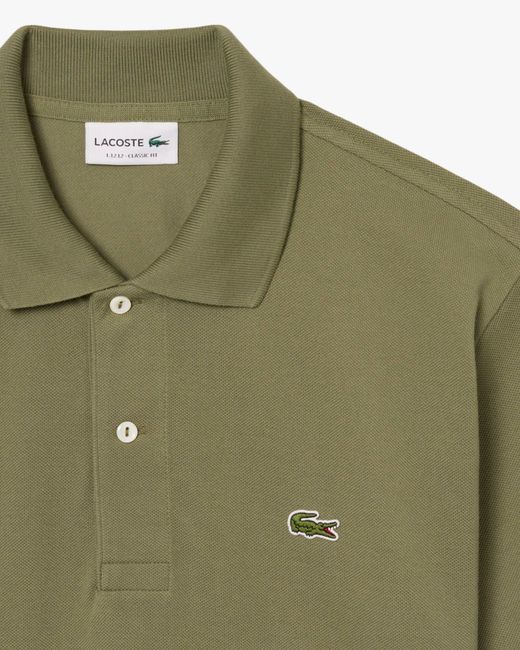Lacoste Green Classic Fit L.12.12 Short Sleeve Polo Shirt Size: L for men