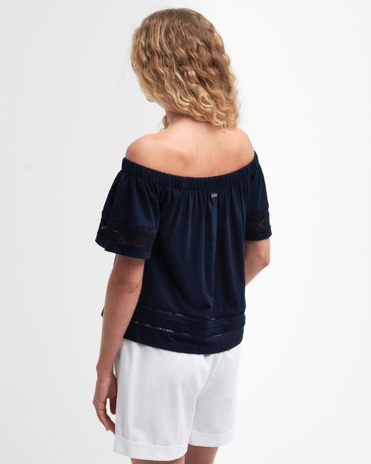 Barbour Blue Ralee Relaxed Top