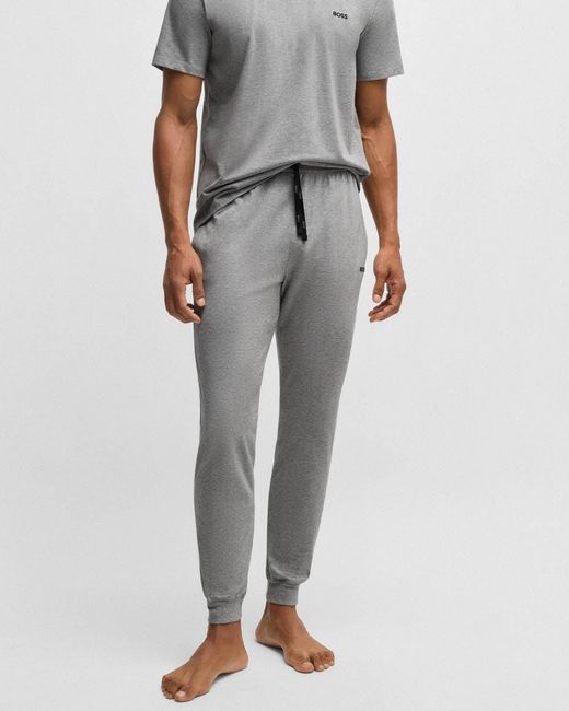 Boss Gray Boss Mix&Match Loungewear Pants for men