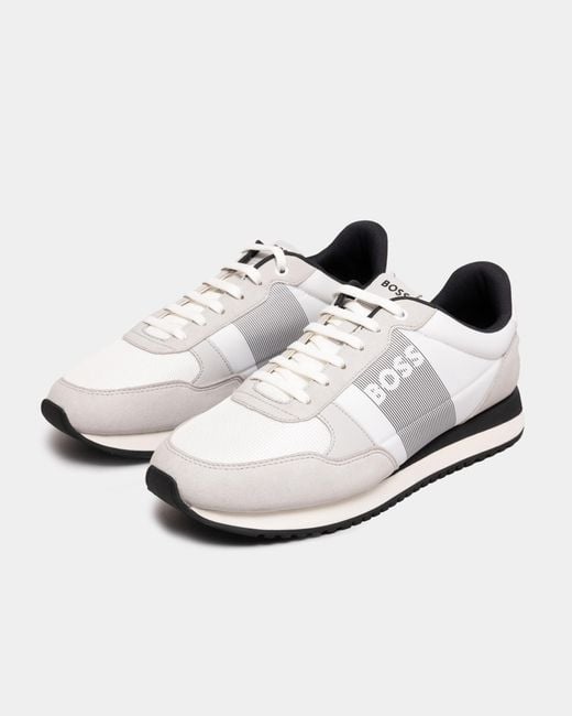 BOSS by HUGO BOSS Kai Running-style Trainers in White for Men | Lyst