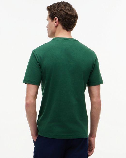 Tommy Hilfiger Green Essential Seasonal Regular Fit Solid T-Shirt for men