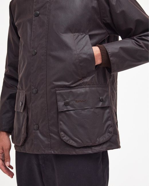 Barbour Black Bedale Wax Jacket for men