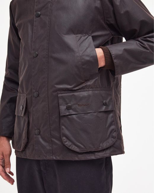 Barbour Black Bedale Wax Jacket for men