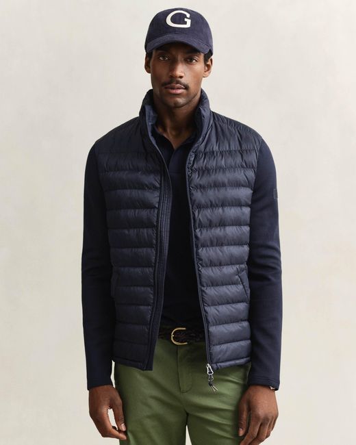 Gant Blue Hybrid Jacket for men