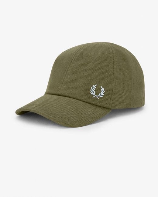Fred Perry Green Classic Piqué Cap for men