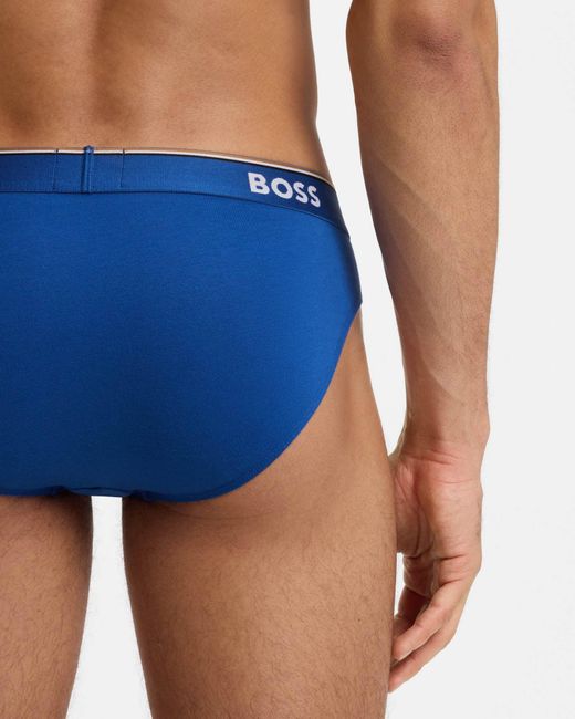 Boss Blue 3 Pack Power Briefs for men