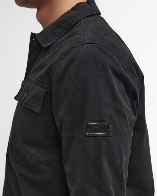 Barbour Black Arlo Overshirt for men