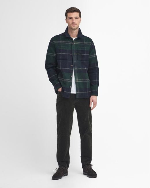 Barbour Blue Chapter Tailored Check Overshirt for men