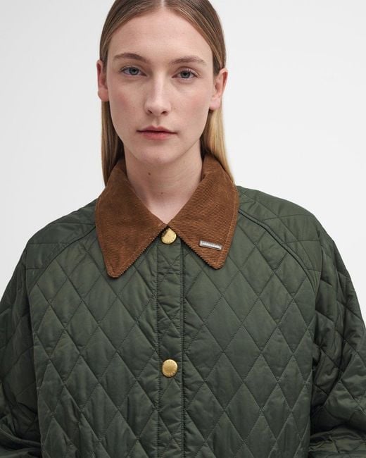 Barbour Green 30Th Anniversary Oversized Liddesdale Quilt
