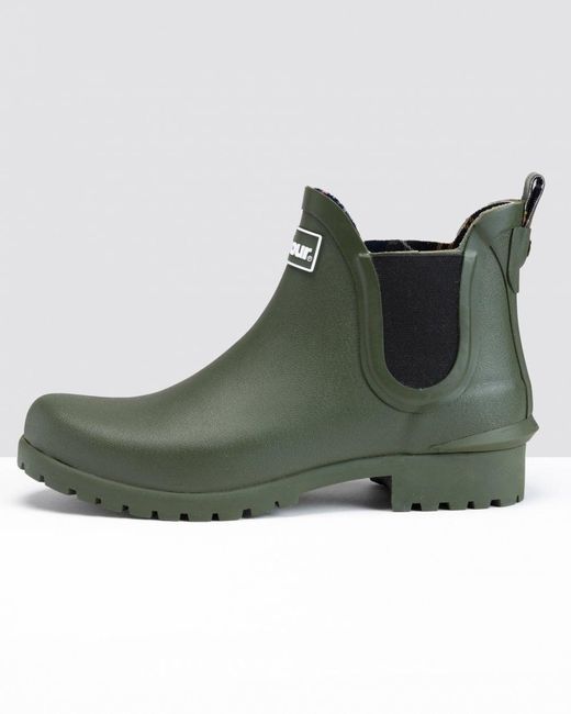 Barbour Green Wilton Wellingtons