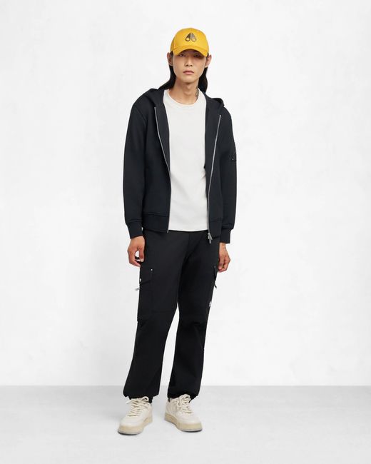 Moose Knuckles Blue Hartsfield Zip Up Hoodie for men
