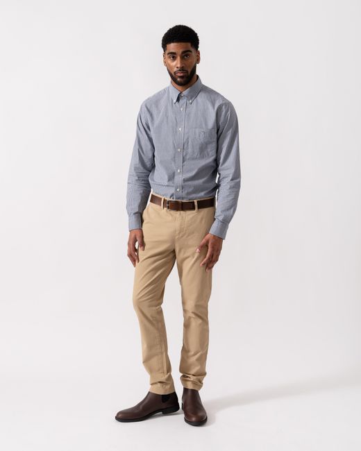 Gant Gray Regular Fit Classic Poplin Gingham Shirt for men