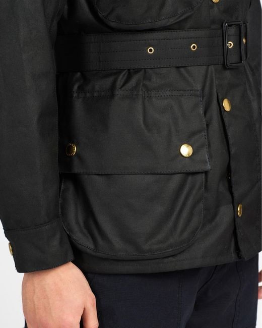 Barbour Black International Original Wax Jacket for men